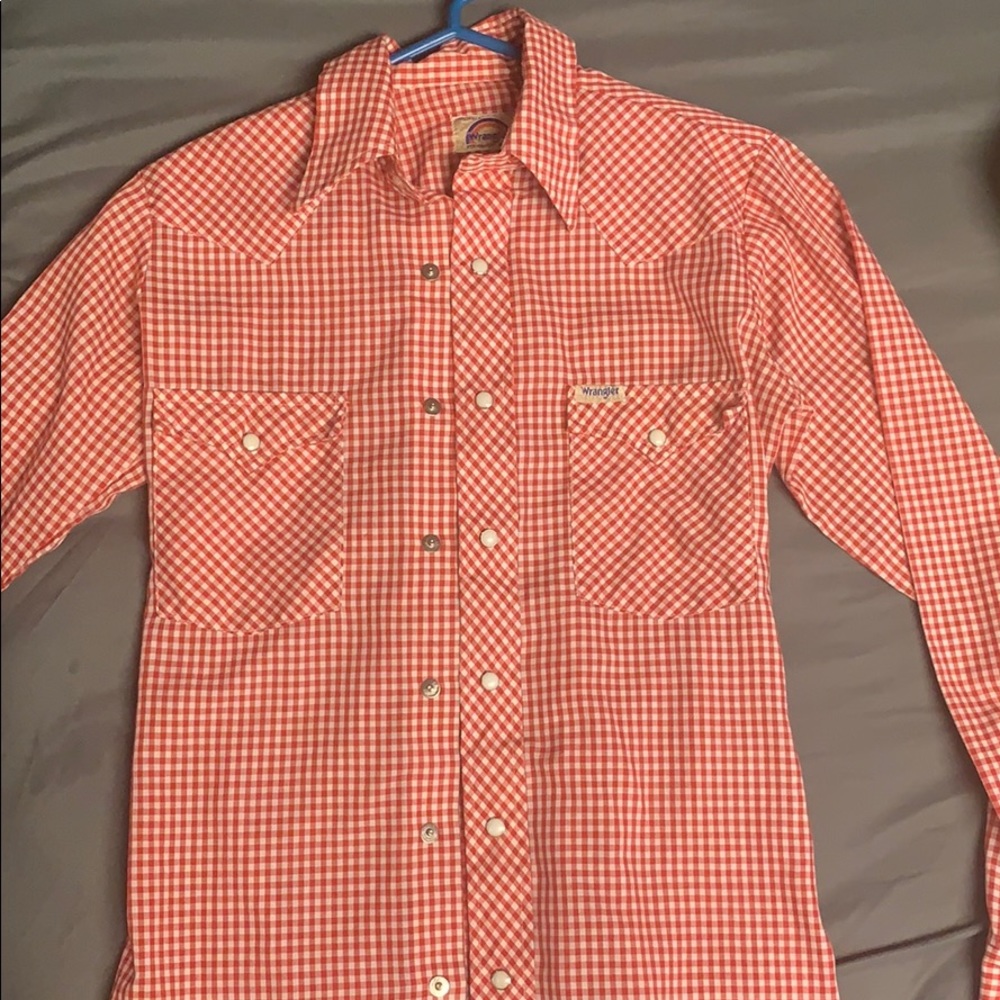 Vintage men’s small wrangler pearl snap